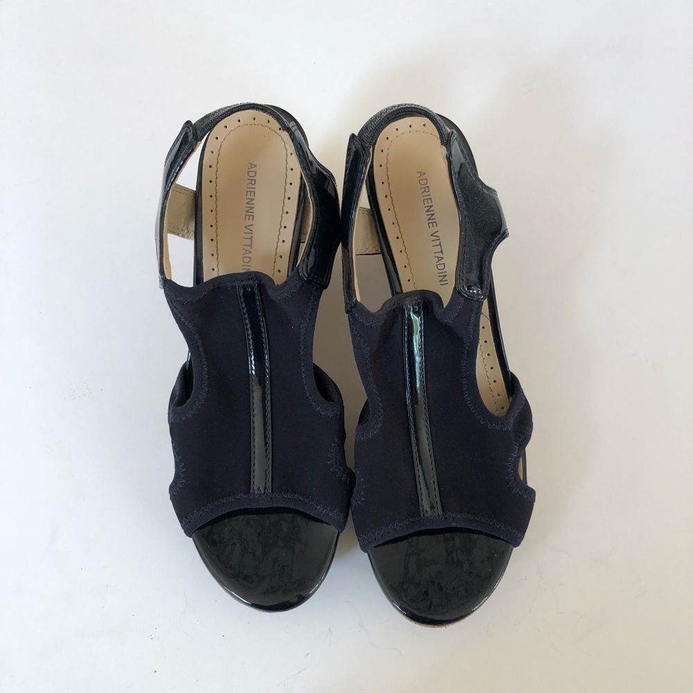 Adrienne Vittadini Cork Wedge Sandals - Picture 3 of 4